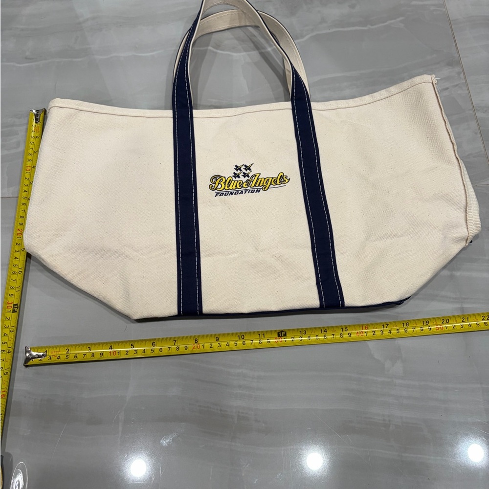 L.L. Bean Blue Angels Canvas Tote Bag
